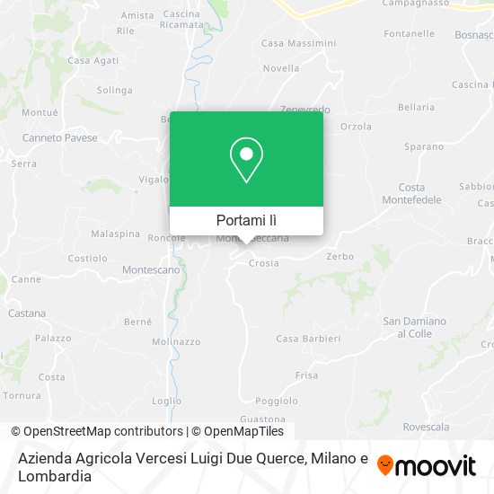 Mappa Azienda Agricola Vercesi Luigi Due Querce