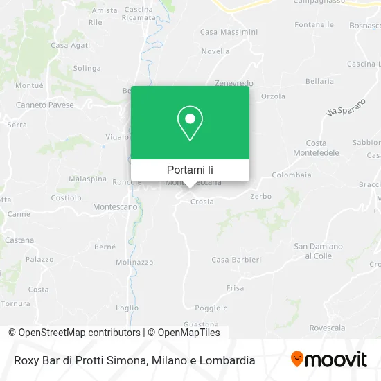 Mappa Roxy Bar di Protti Simona