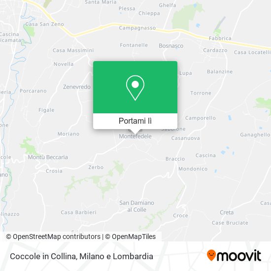 Mappa Coccole in Collina