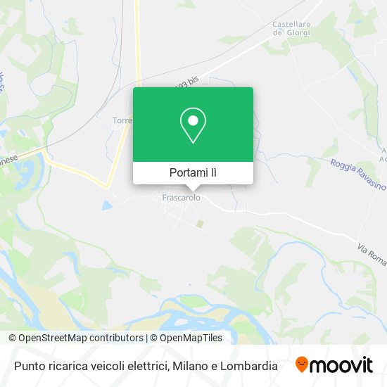 Mappa Punto ricarica veicoli elettrici