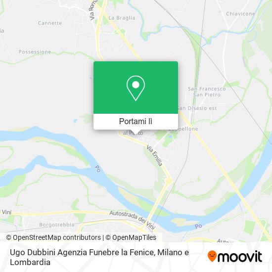 Mappa Ugo Dubbini Agenzia Funebre la Fenice