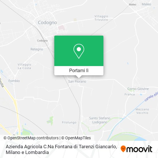 Mappa Azienda Agricola C.Na Fontana di Tarenzi Giancarlo