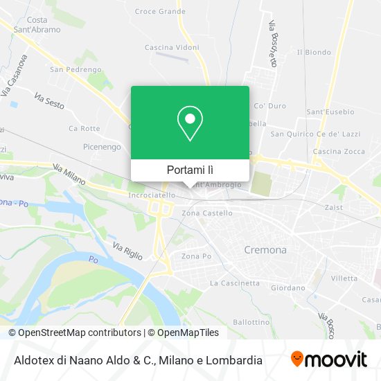 Mappa Aldotex di Naano Aldo & C.