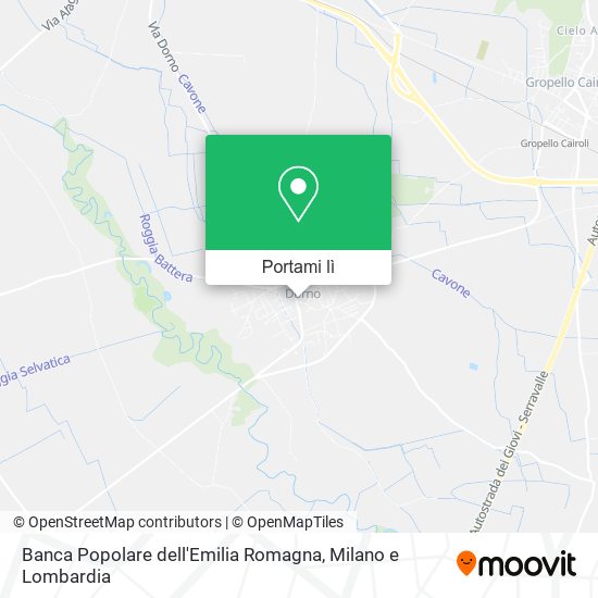 Mappa Banca Popolare dell'Emilia Romagna