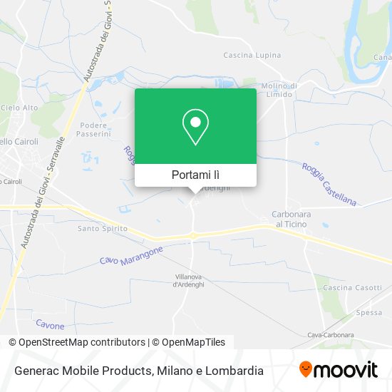 Mappa Generac Mobile Products