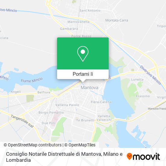 Mappa Consiglio Notarile Distrettuale di Mantova