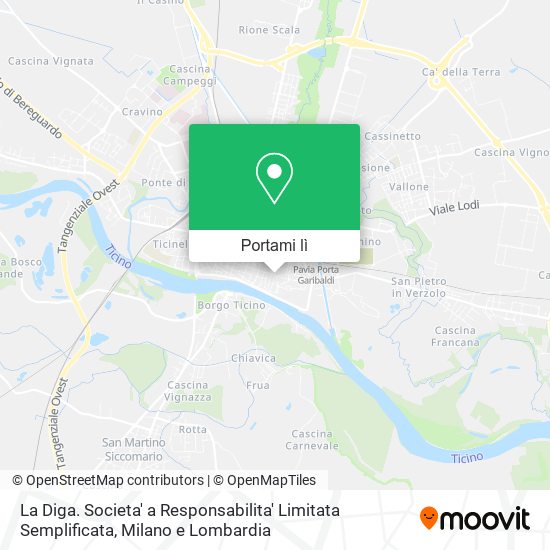 Mappa La Diga. Societa' a Responsabilita' Limitata Semplificata