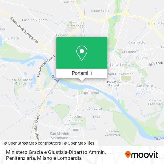 Mappa Ministero Grazia e Giustizia-Dipartto Ammin. Penitenziaria