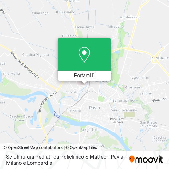 Mappa Sc Chirurgia Pediatrica Policlinico S Matteo - Pavia