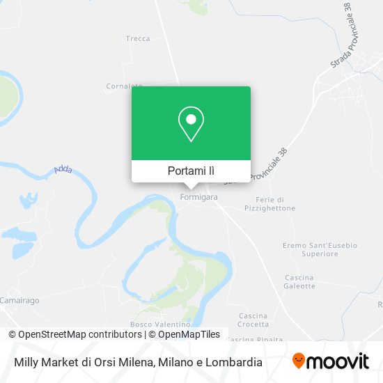 Mappa Milly Market di Orsi Milena