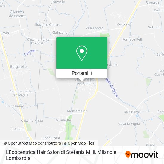 Mappa L'Ecocentrica Hair Salon di Stefania Milli