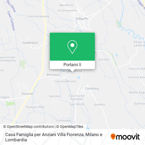 Mappa Casa Famiglia per Anziani Villa Fiorenza