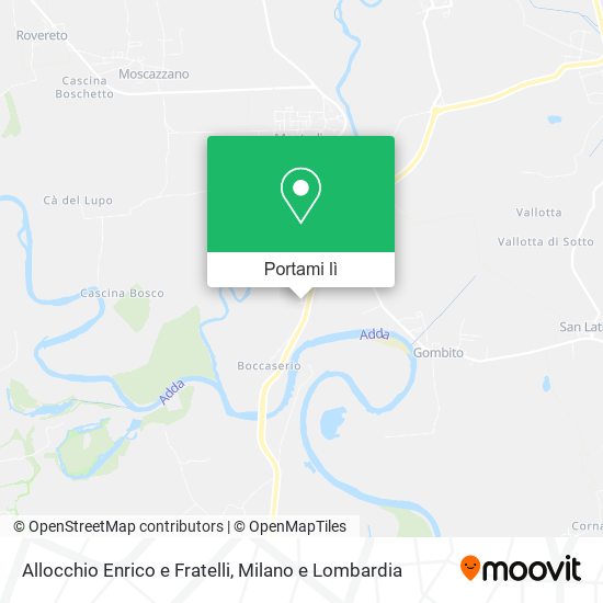 Mappa Allocchio Enrico e Fratelli