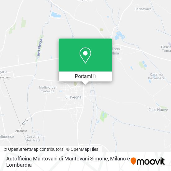 Mappa Autofficina Mantovani di Mantovani Simone