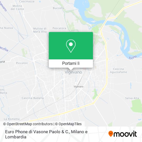 Mappa Euro Phone di Vasone Paolo & C.