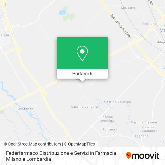 Mappa Federfarmaco Distribuzione e Servizi in Farmacia .