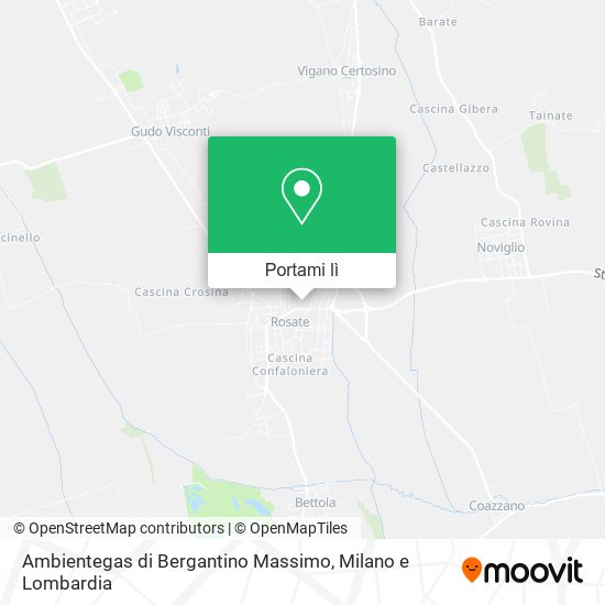 Mappa Ambientegas di Bergantino Massimo
