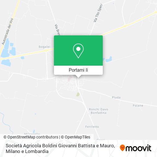 Mappa Società Agricola Boldini Giovanni Battista e Mauro