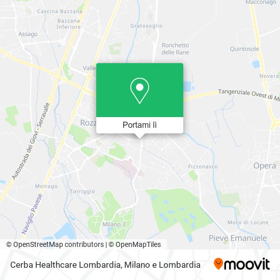 Mappa Cerba Healthcare Lombardia