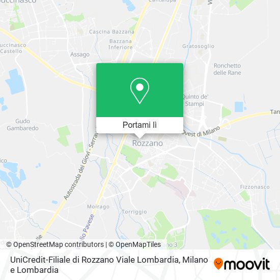 Mappa UniCredit-Filiale di Rozzano Viale Lombardia
