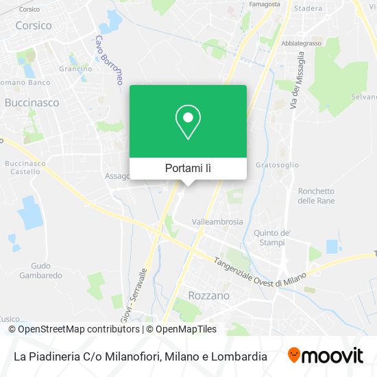 Mappa La Piadineria C/o Milanofiori