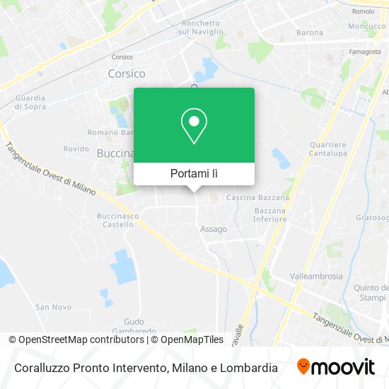Mappa Coralluzzo Pronto Intervento