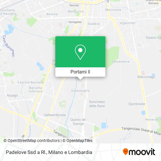 Mappa Padelove Ssd a Rl.