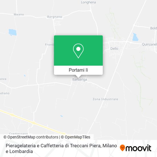 Mappa Pieragelateria e Caffetteria di Treccani Piera