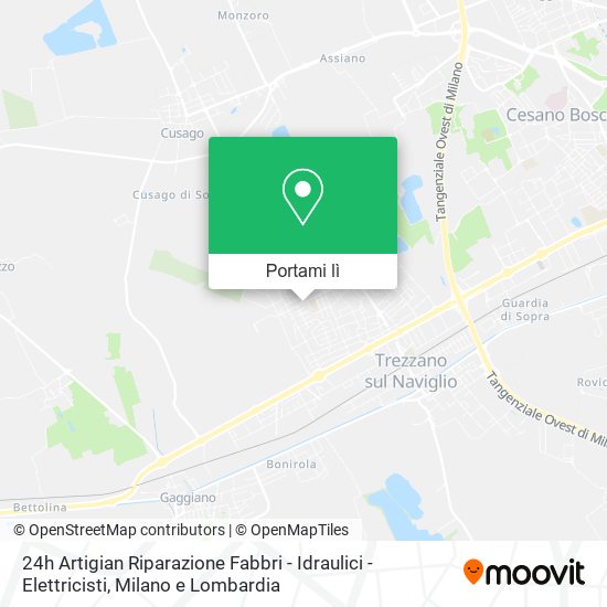 Mappa 24h Artigian Riparazione Fabbri - Idraulici - Elettricisti