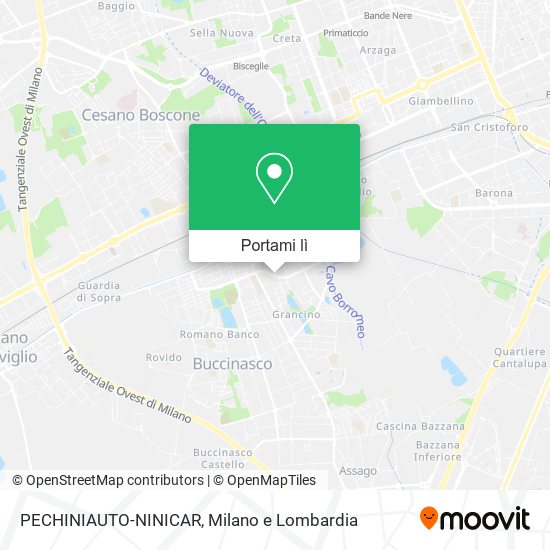 Mappa PECHINIAUTO-NINICAR