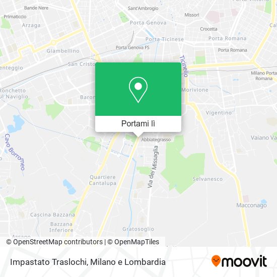Mappa Impastato Traslochi