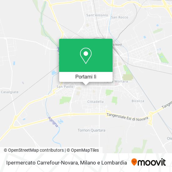 Mappa Ipermercato Carrefour-Novara