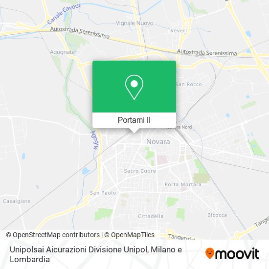 Mappa Unipolsai Aicurazioni Divisione Unipol