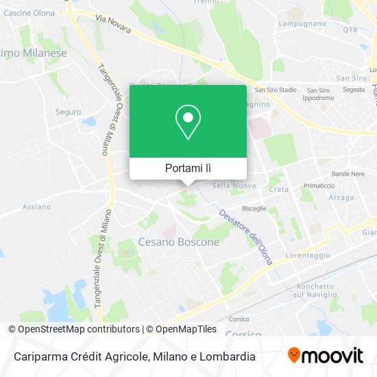 Mappa Cariparma Crédit Agricole