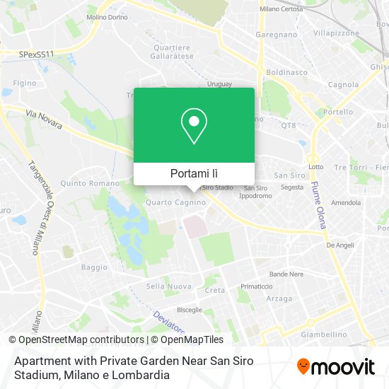 Mappa Apartment with Private Garden Near San Siro Stadium