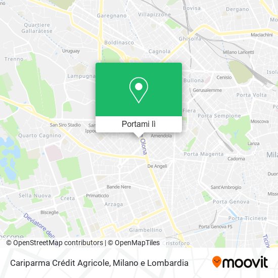 Mappa Cariparma Crédit Agricole