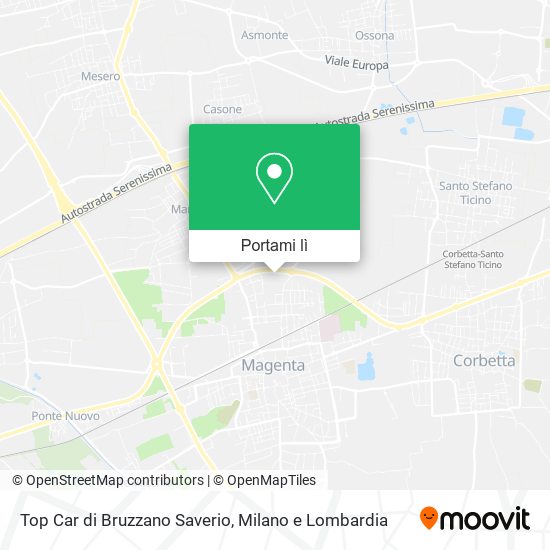 Mappa Top Car di Bruzzano Saverio