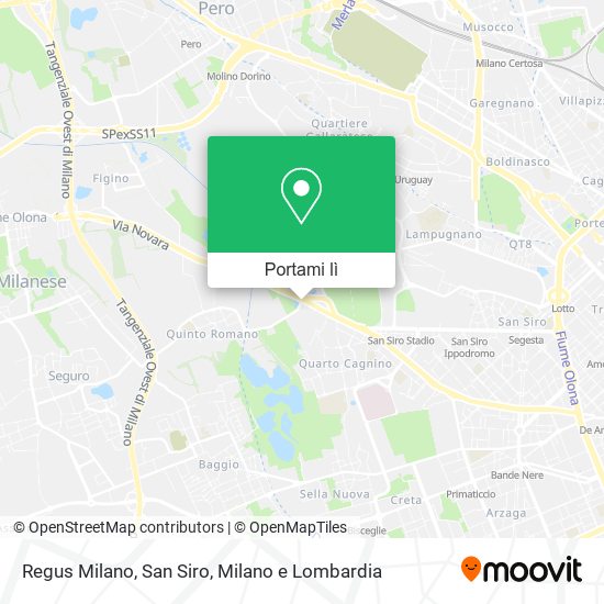 Mappa Regus Milano, San Siro