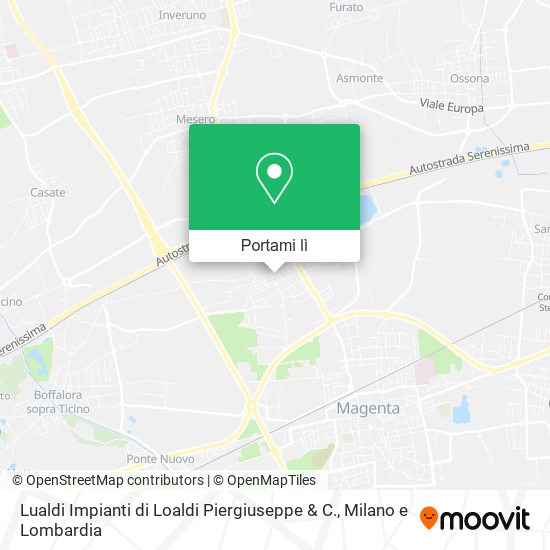 Mappa Lualdi Impianti di Loaldi Piergiuseppe & C.