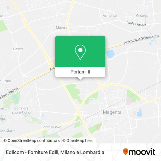 Mappa Edilcom - Forniture Edili