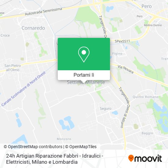 Mappa 24h Artigian Riparazione Fabbri - Idraulici - Elettricisti
