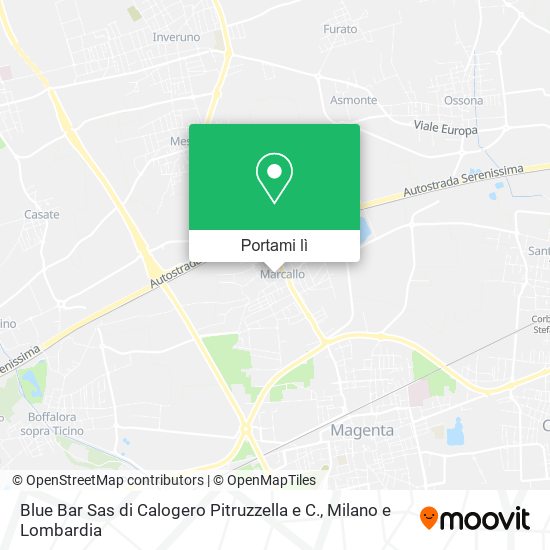 Mappa Blue Bar Sas di Calogero Pitruzzella e C.