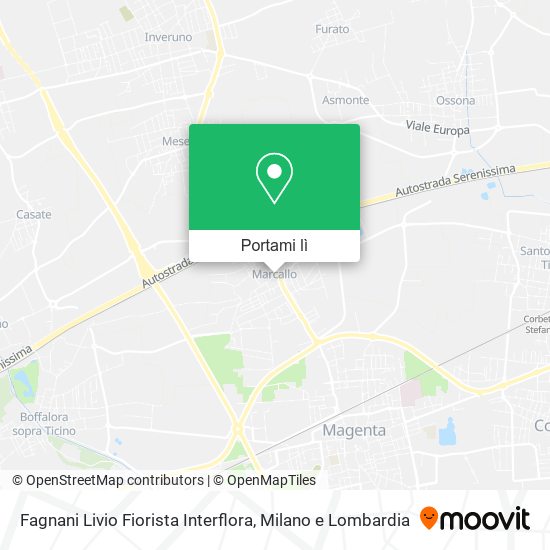 Mappa Fagnani Livio Fiorista Interflora