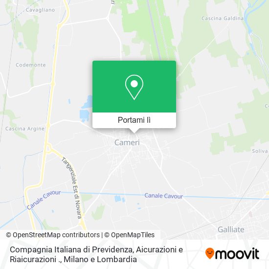 Mappa Compagnia Italiana di Previdenza, Aicurazioni e Riaicurazioni .
