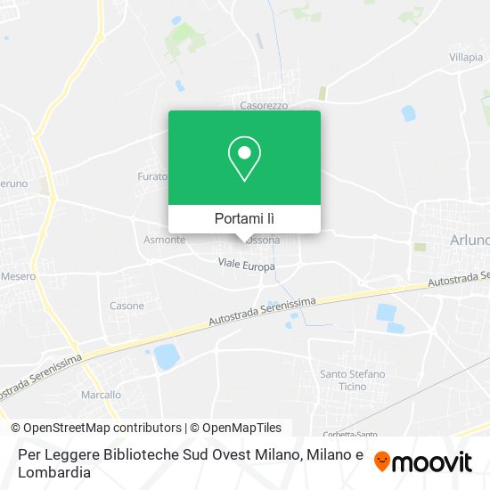 Mappa Per Leggere Biblioteche Sud Ovest Milano