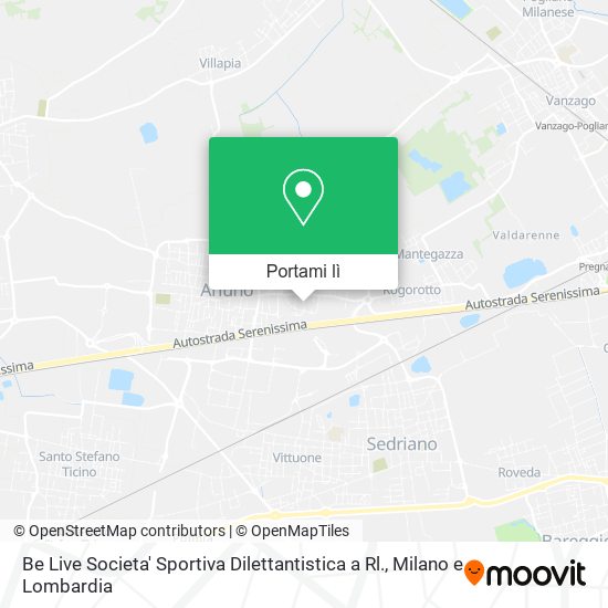 Mappa Be Live Societa' Sportiva Dilettantistica a Rl.