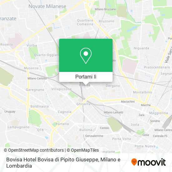 Mappa Bovisa Hotel Bovisa di Pipito Giuseppe