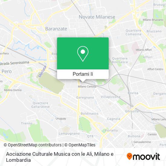 Mappa Aociazione Culturale Musica con le Ali