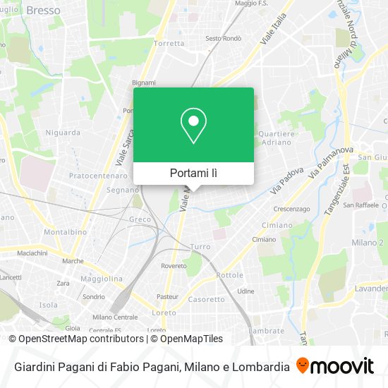 Mappa Giardini Pagani di Fabio Pagani