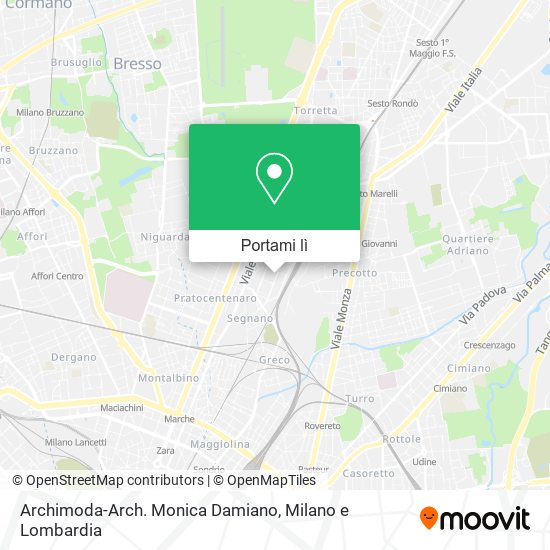 Mappa Archimoda-Arch. Monica Damiano